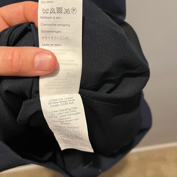 NWT navy blue jcrew dress - Picture 4 of 5